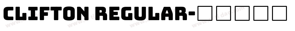 Clifton Regular字体转换